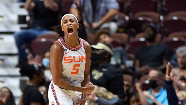 Connecticut Sun guard Jasmine Thomas, The Canadian Press Connecticut Sun guard Jasmine Thomas