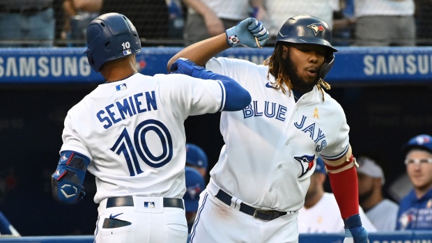 Marcus Semien, Vladimir Guerrero Jr., The Canadian Press Marcus Semien, Vladimir Guerrero Jr.