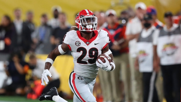 Georgia defensive back Christopher Smith