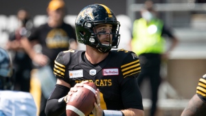 Ticats QB Evans day-to-day with shoulder injury