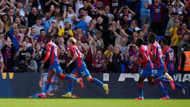Crystal Palace celebrates, The Canadian Press Crystal Palace celebrates