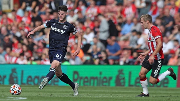 West Ham United's Declan Rice and Southampton's James Ward-Prowse, The Canadian Press West Ham United's Declan Rice and Southampton's James Ward-Prowse