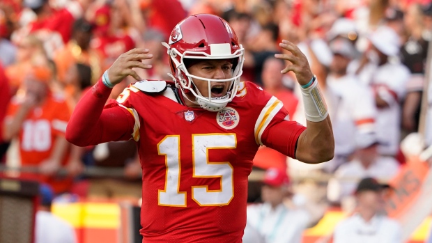Patrick Mahomes, The Canadian Press Patrick Mahomes