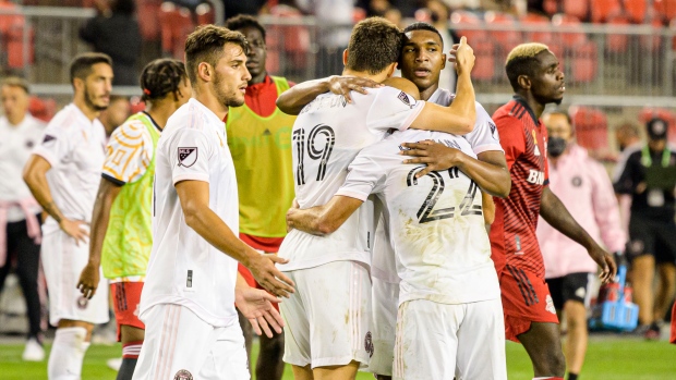Federico Higuain Robbie Robinson Christian Makoun , The Canadian Press Federico Higuain Robbie Robinson Christian Makoun