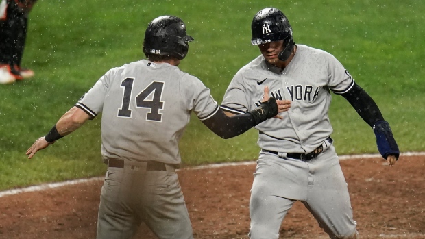 Tyler Wade, Gleyber Torres, The Canadian Press Tyler Wade, Gleyber Torres