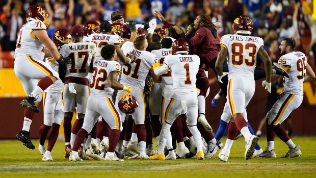 Washington Football Team celebrates