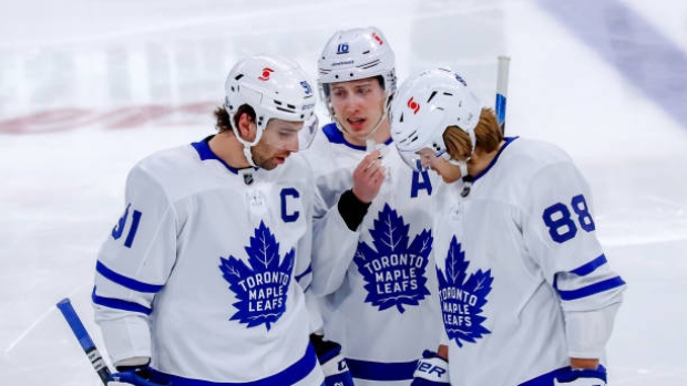 John Tavares, Mitch Marner and William Nylander