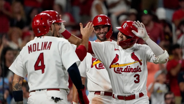 St. Louis Cardinals celebrate, The Canadian Press St. Louis Cardinals celebrate