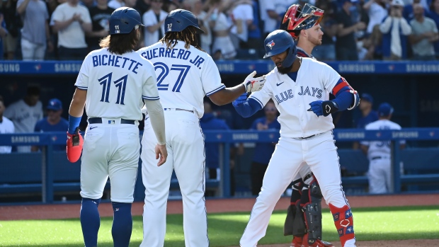 Teoscar Hernandez Bo Bichette Vladimir Guerrero Jr.