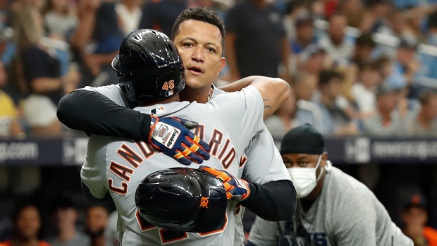 Jeimer Candelario Miguel Cabrera, The Canadian Press Jeimer Candelario Miguel Cabrera