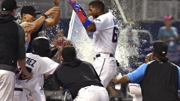 Miami Marlins celebrate