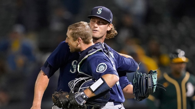 Seattle Mariners celebrate