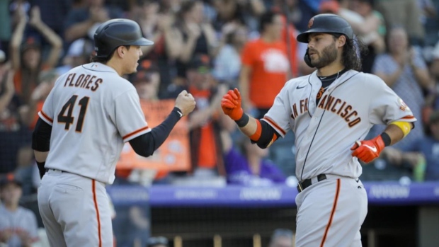 Wilmer Flores, Brandon Crawford, The Canadian Press Wilmer Flores, Brandon Crawford