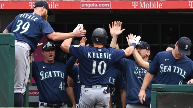 Seattle Mariners Celebrate, The Canadian Press Seattle Mariners Celebrate