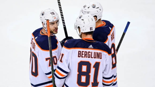 Edmonton Oilers celebrate, Getty Images Edmonton Oilers celebrate