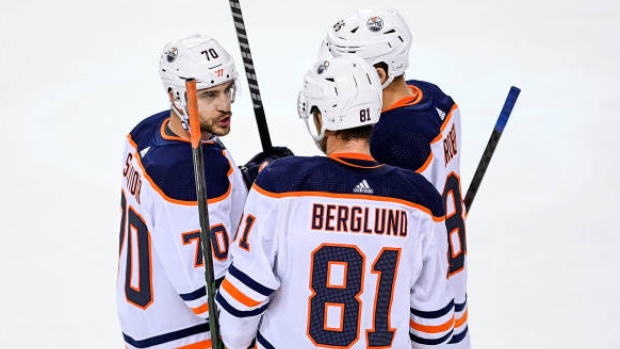 Edmonton Oilers celebrate