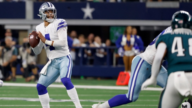 Dallas Cowboys quarterback Dak Prescott, The Canadian Press Dallas Cowboys quarterback Dak Prescott