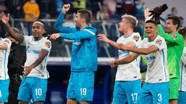 Zenit Celebrates , The Canadian Press Zenit Celebrates