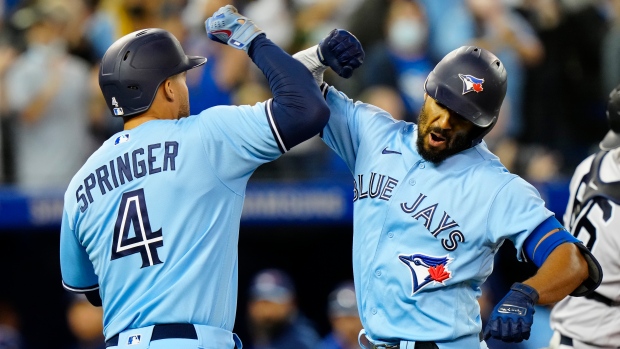 Marcus Semien and George Springer 