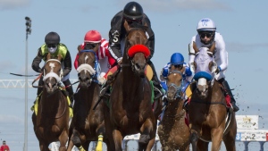 Mutamakina holds off La Dragontea charge to win E.P. Taylor Stakes at Woodbine