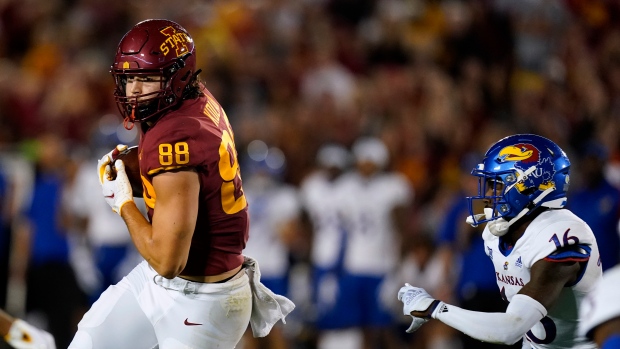 Iowa State tight end Charlie Kolar, The Canadian Press Iowa State tight end Charlie Kolar