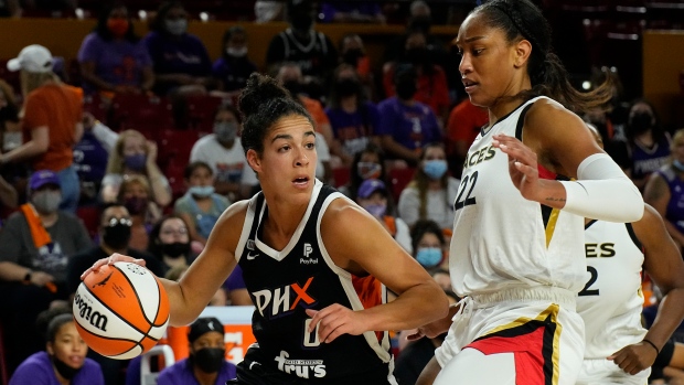 Kia Nurse, A'ja Wilson, The Canadian Press Kia Nurse, A'ja Wilson