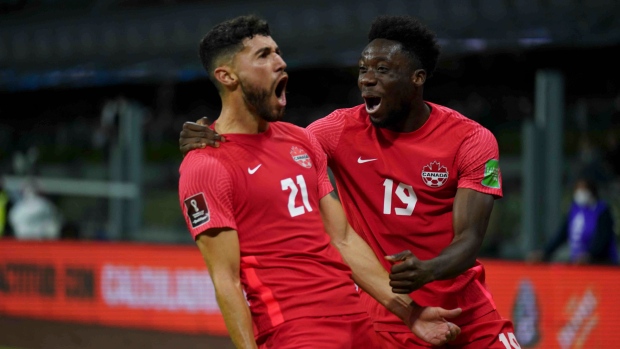 Jonathan Osorio and Alphonso Davies , The Canadian Press Jonathan Osorio and Alphonso Davies