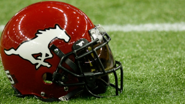 Calgary Stampeders helmet