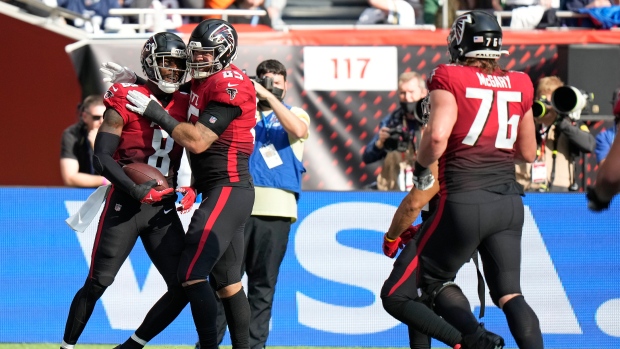 Atlanta Falcons celebrate 