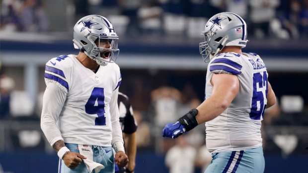 Dak Prescott Tyler Biadasz, The Canadian Press Dak Prescott Tyler Biadasz