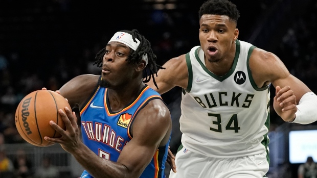 Giannis Antetokounmpo Lu Dort, The Canadian Press Giannis Antetokounmpo Lu Dort