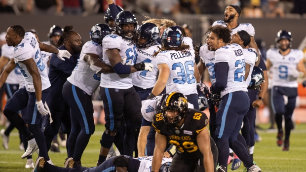 Toronto Argonauts celebrate