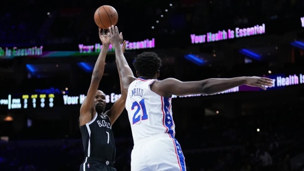 Kevin Durant Joel Embiid, The Canadian Press Kevin Durant Joel Embiid