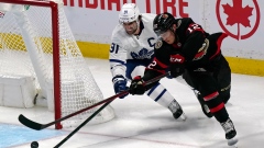 John Tavares and Shane Pinto