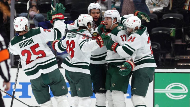 Minnesota Wild celebrate , Getty Images Minnesota Wild celebrate