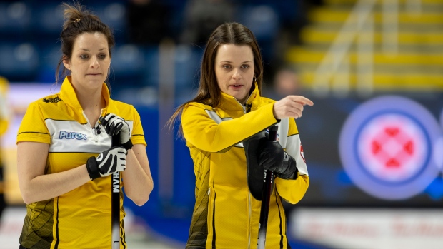 Tracy Fleury and Liz Fyfe, Curling Canada Tracy Fleury and Liz Fyfe