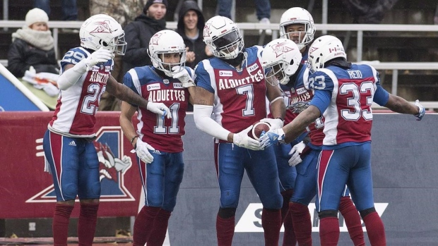Montreal Alouettes Celebrate, The Canadian Press Montreal Alouettes Celebrate