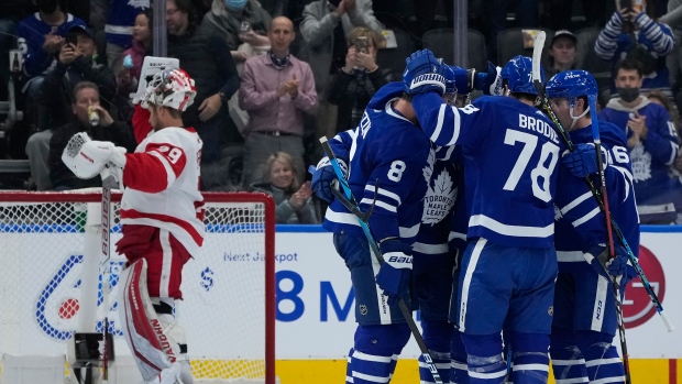 Maple Leafs celebrate