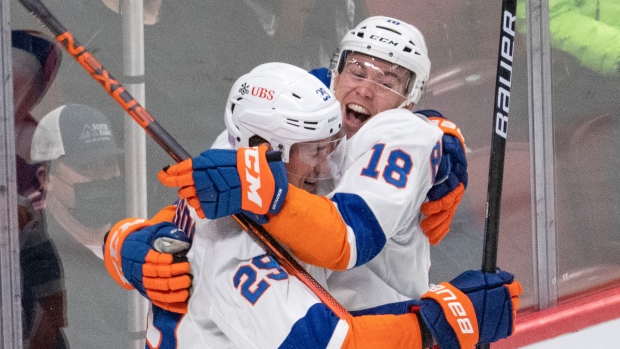 New York Islanders celebrate