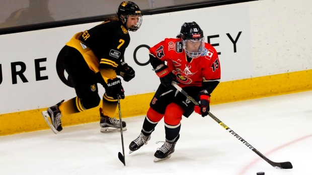 Toronto Six forward Mikyla Grant-Mentis, The Canadian Press Toronto Six forward Mikyla Grant-Mentis