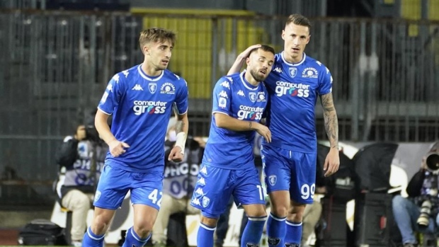 Empoli celebrates, The Canadian Press Empoli celebrates