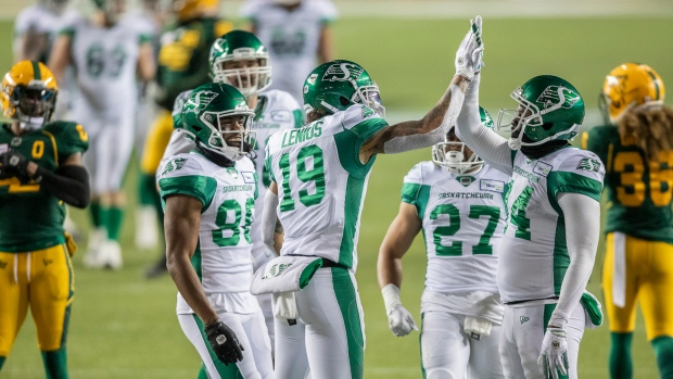 Saskatchewan Roughriders celebrate