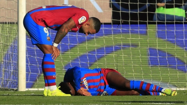 Barcelona's Ansu Fati and Memphis Depa