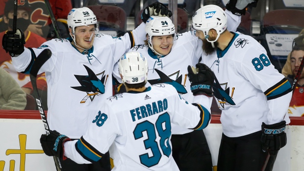 San Jose Sharks celebrate