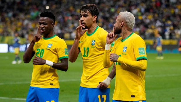 Lucas Paqueta Vini Jr. Neymar, The Canadian Press Lucas Paqueta Vini Jr. Neymar