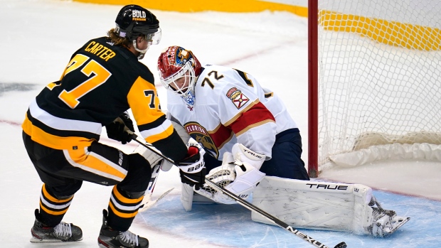 Jeff Carter Sergei Bobrovsky, The Canadian Press Jeff Carter Sergei Bobrovsky