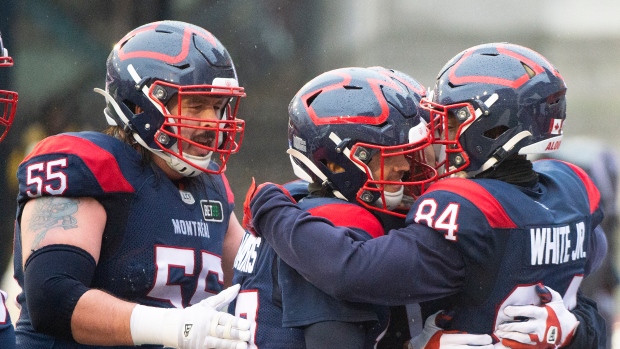 Montreal Alouettes celebrate