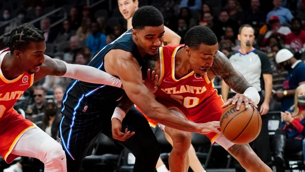 Chuma Okeke John Collins Delon Wright, The Canadian Press Chuma Okeke John Collins Delon Wright