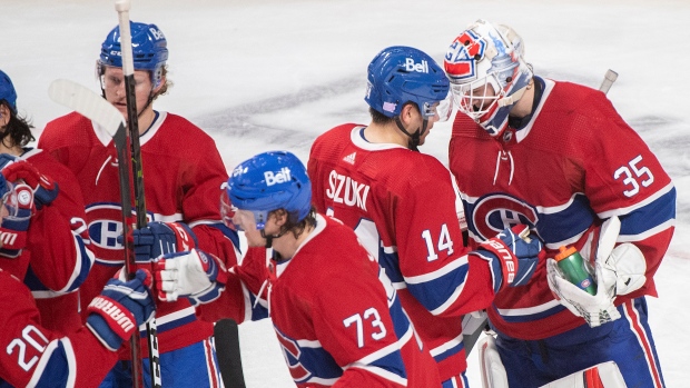 Montreal Canadiens celebrate