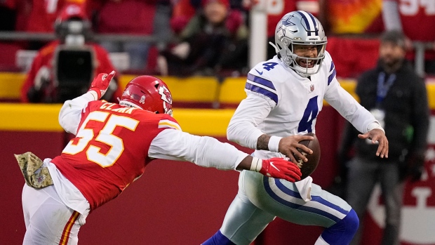 Dak Prescott Frank Clark, The Canadian Press Dak Prescott Frank Clark